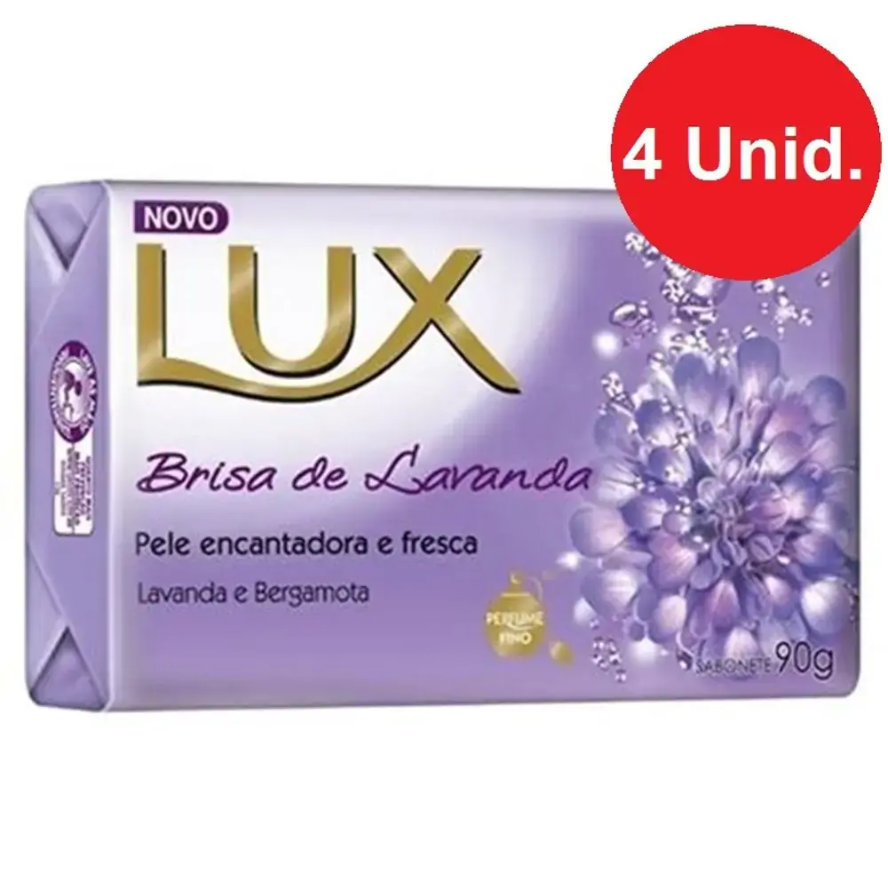Sabonete Lux C/4 Desc.esp. Brisa Lavanda
