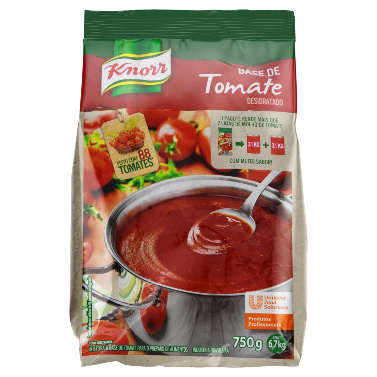 Tomate Pó Desidratado Knorr Pacote 750g
