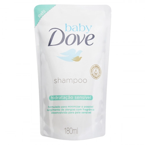 Shampoo Hidratação Sensível Dove Baby Sachê 180ml Refil