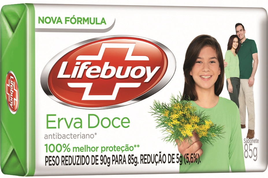 Sabonete Em Barra Lifebuoy Antibacteriano Erva Doce 85g