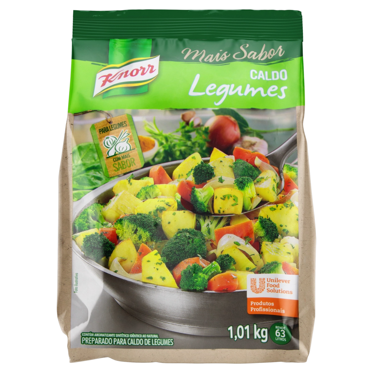 Caldo Pó Legumes Knorr Mais Sabor Pacote 1,01kg