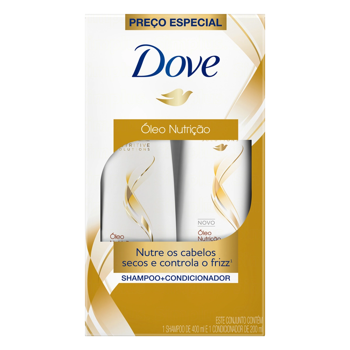 Kit DOVE Óleo Nutrição - Shampoo 400ml + Condicionador 200ml