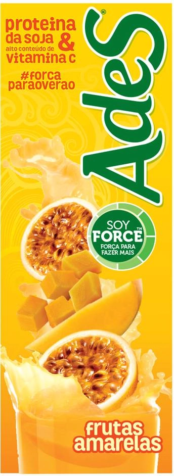 Bebida De Soja Ades Frutas Amarelas 1l