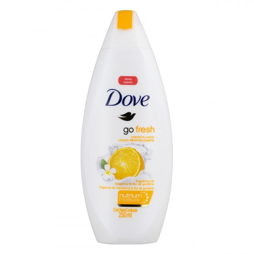 Sabonete Líquido Revitalizante Tangerina Flor De Gardênia Dove Go Fresh Frasco 250ml
