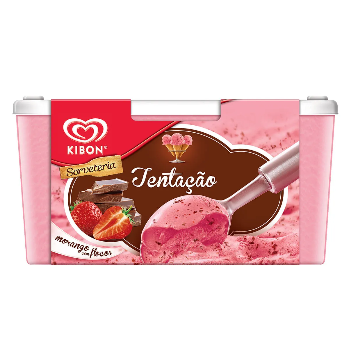 Sorvete Tentação Kibon Cremosíssimo Pote 1,5l