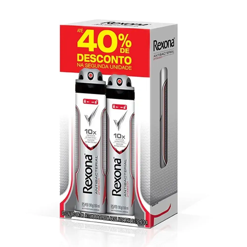 Kit Desodorante.aero.rexona Antibac. 40 Desc.