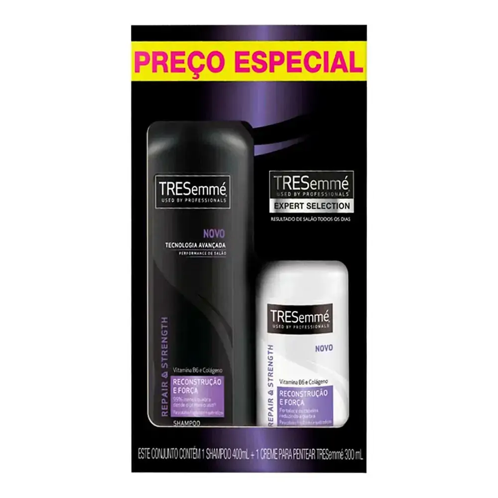 Kit Sh Tresemme Rec Fca 400ml Cr P Pr Esp