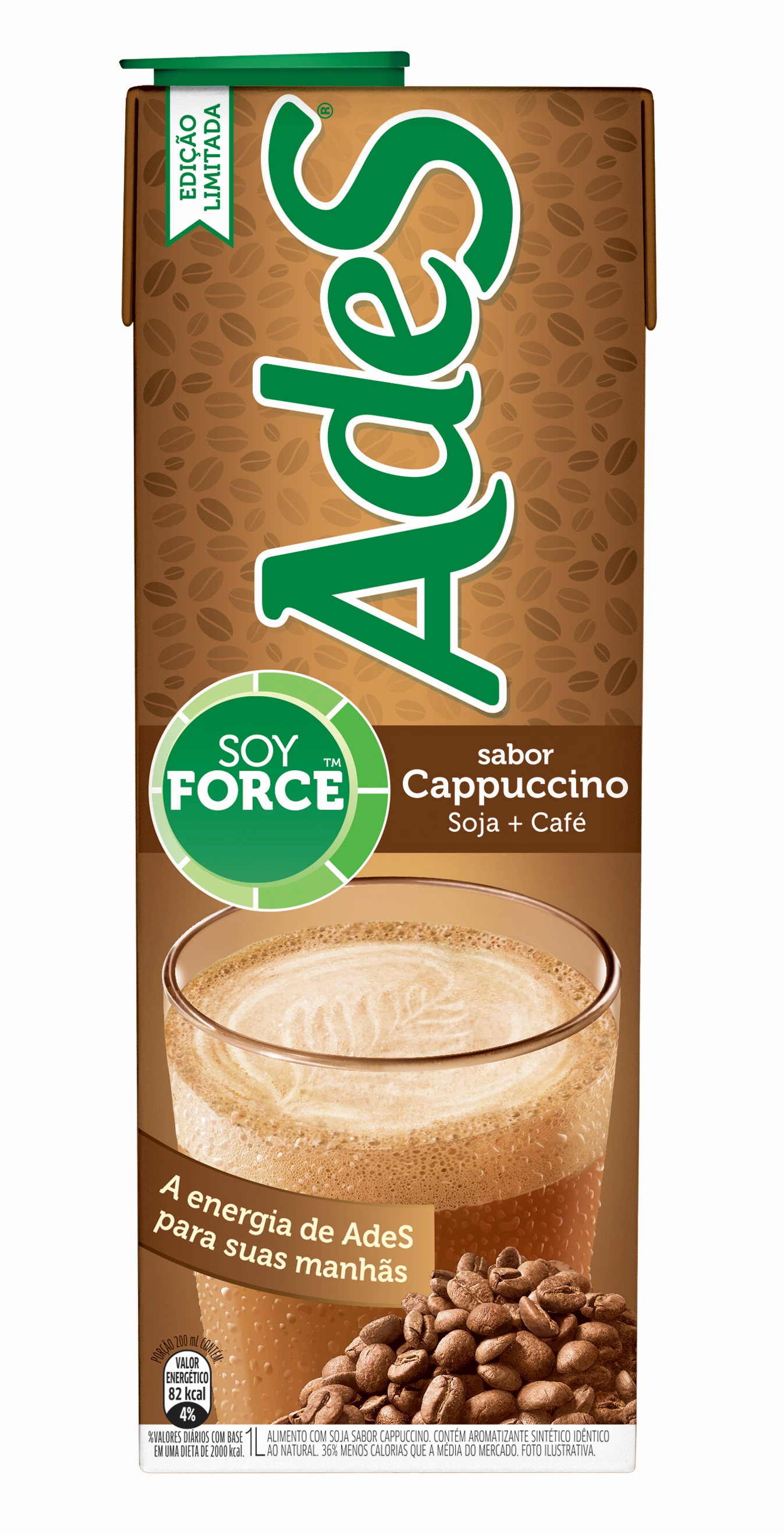 Bebida De Soja Ades Cappuccino 1l