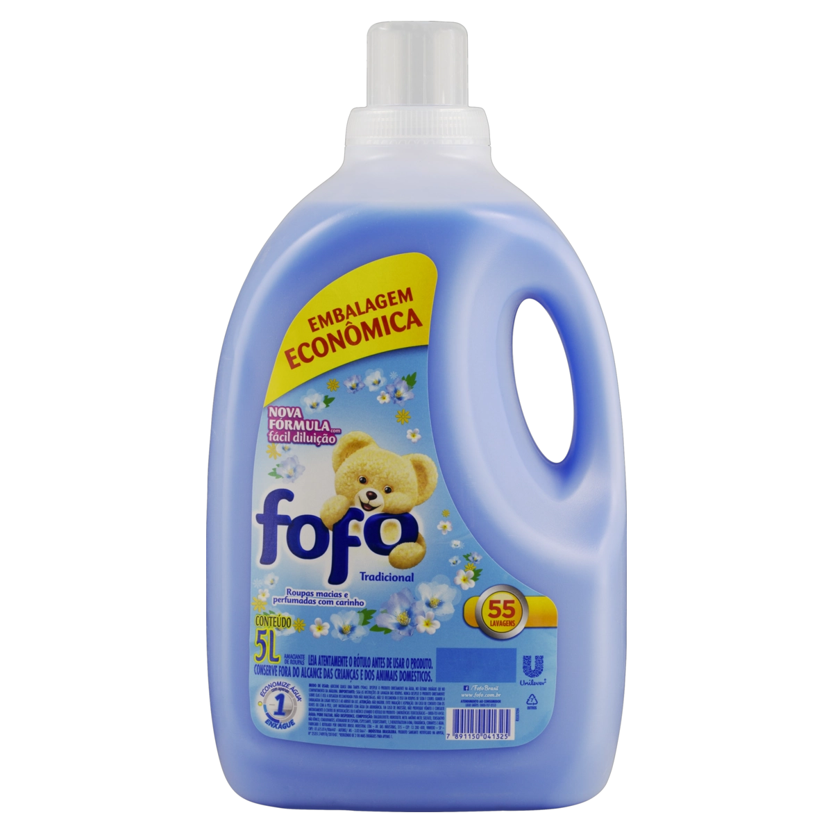 Amaciante De Roupa Diluído Tradicional Fofo Galão 5l