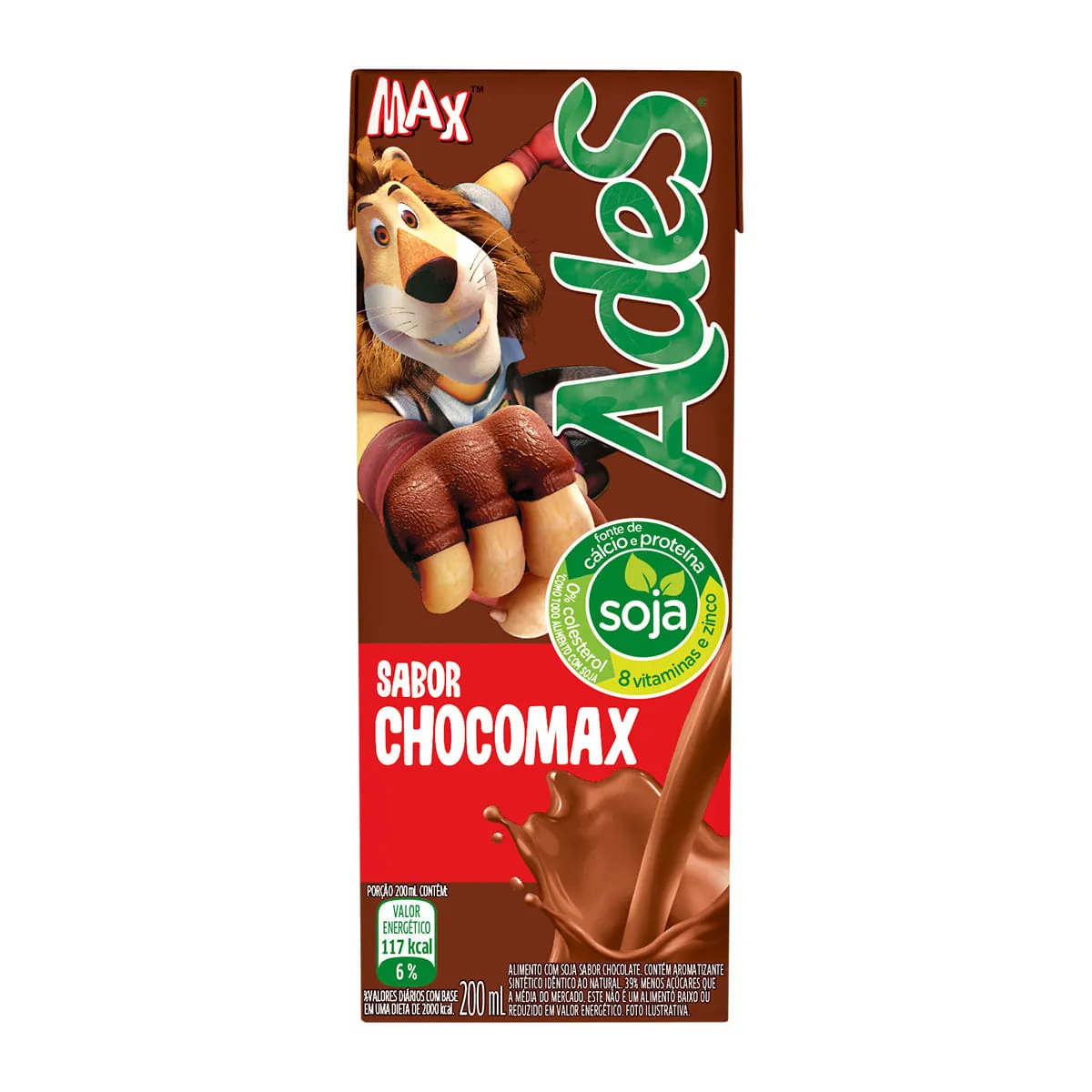 Bebida à Base De Soja Chocolate Ades Caixa 200ml