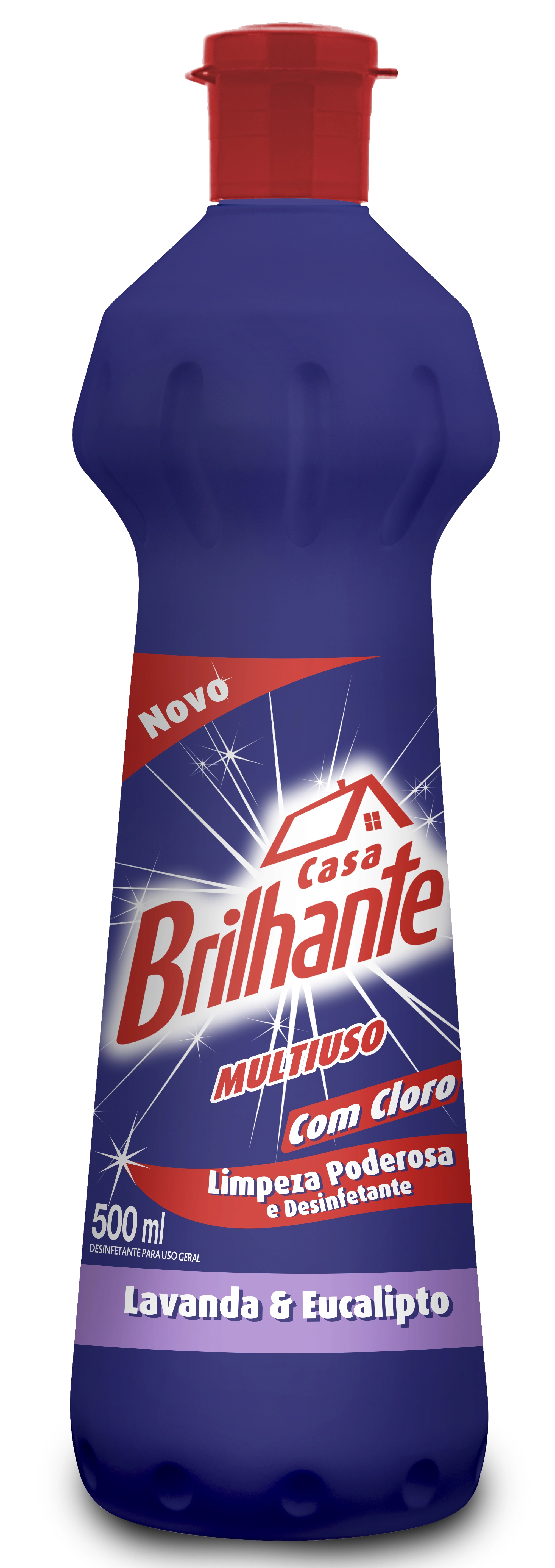 Limpador Brilhante Multiuso Com Cloro Lavanda E Eucalipto 500ml