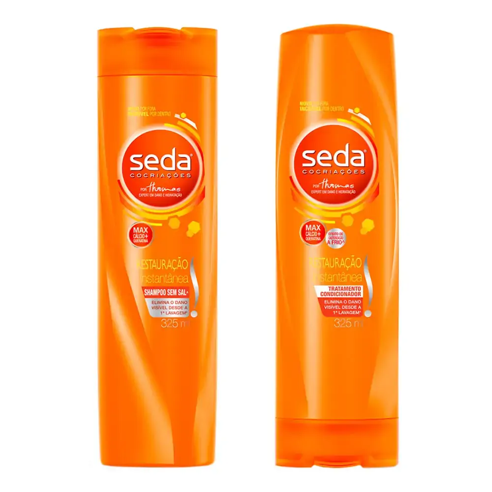 Kit Seda Shampoo Condicionador. Restauracao Inst.