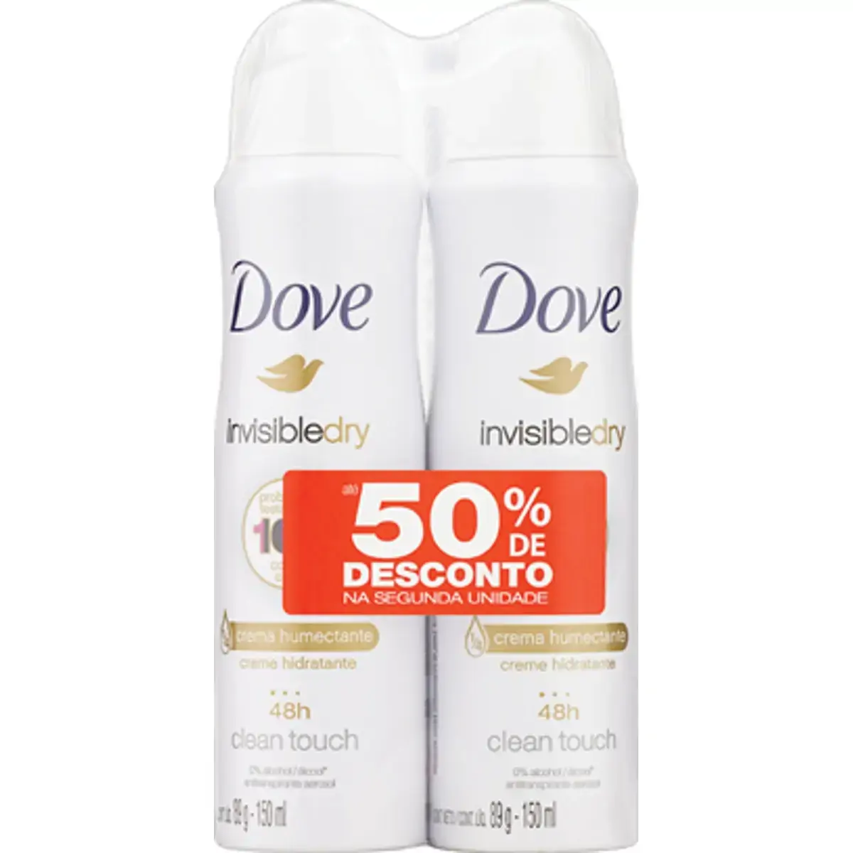 Kit Desodorante Dove Deo Aer Ap Inv Dry 2x100g 40 Desc