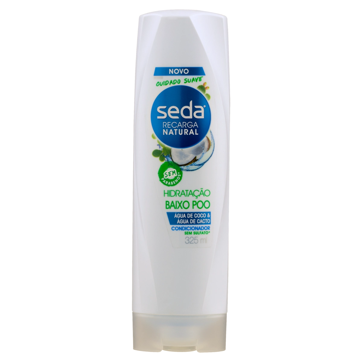 Condicionador Seda Recarga Natural Hidratação Baixo Poo Frasco 325ml