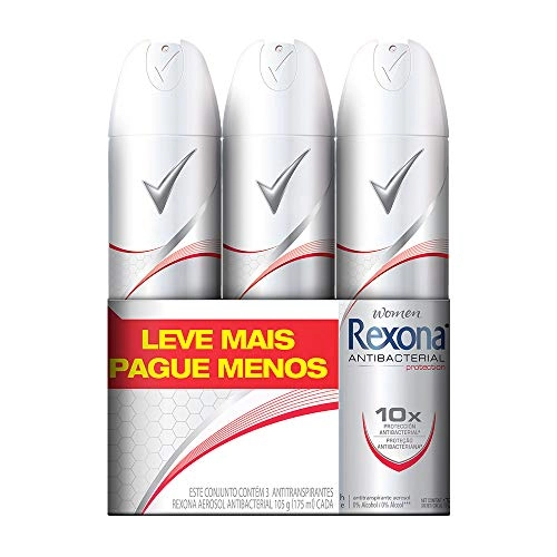 Des Aero Rexona 105g Fem Antibacterial C/3 Lv Pg