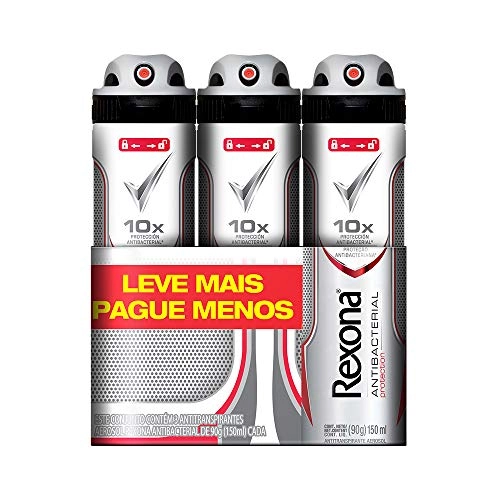 Desodorante.rexona Aero C/3 L P Antibacterial