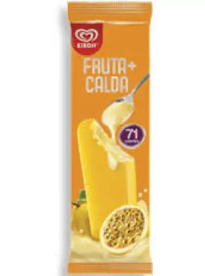 Sorvete Palito Kibon 50ml Fruta Calda Maracuja