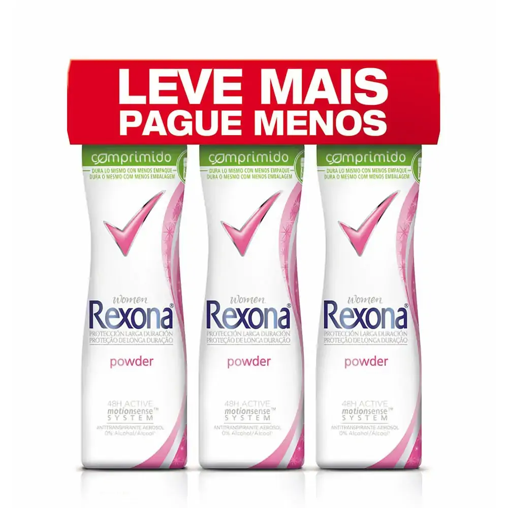 Des Aero Rexona Comp 56g Fem Powder C/3 Lv Pg