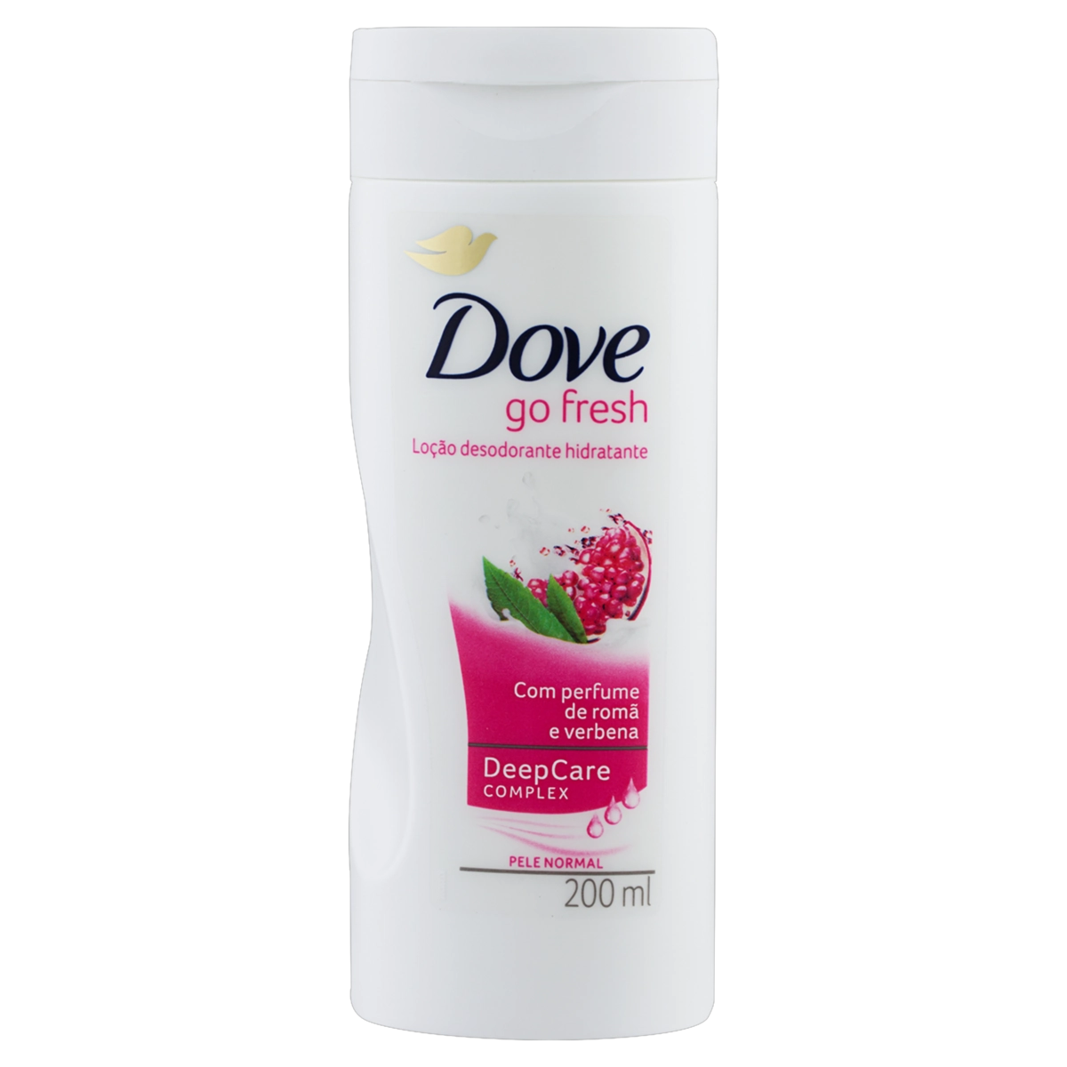 Loção Desodorante Hidratante Romã E Verbena Dove Go Fresh Frasco 200ml