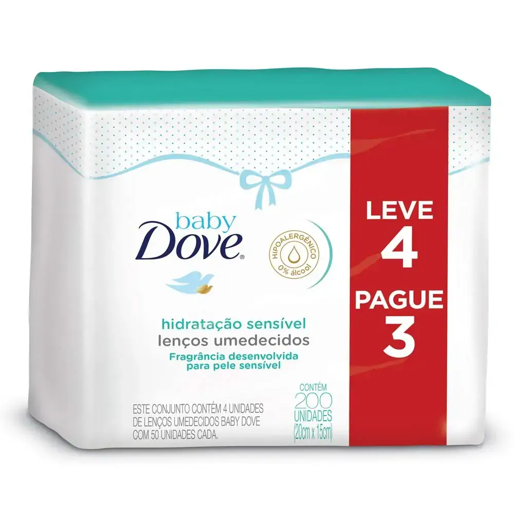 Toalha Dove Umed. Lv4 Pg3 Hidrat Senun