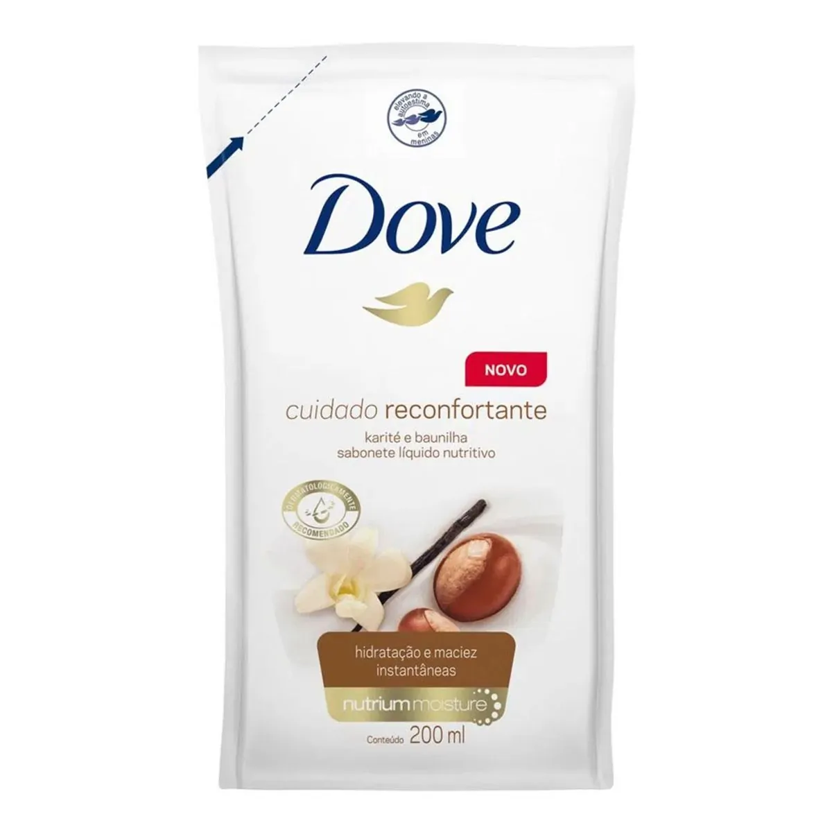 Sabonete Líquido Dove Karité Refil 200 ml