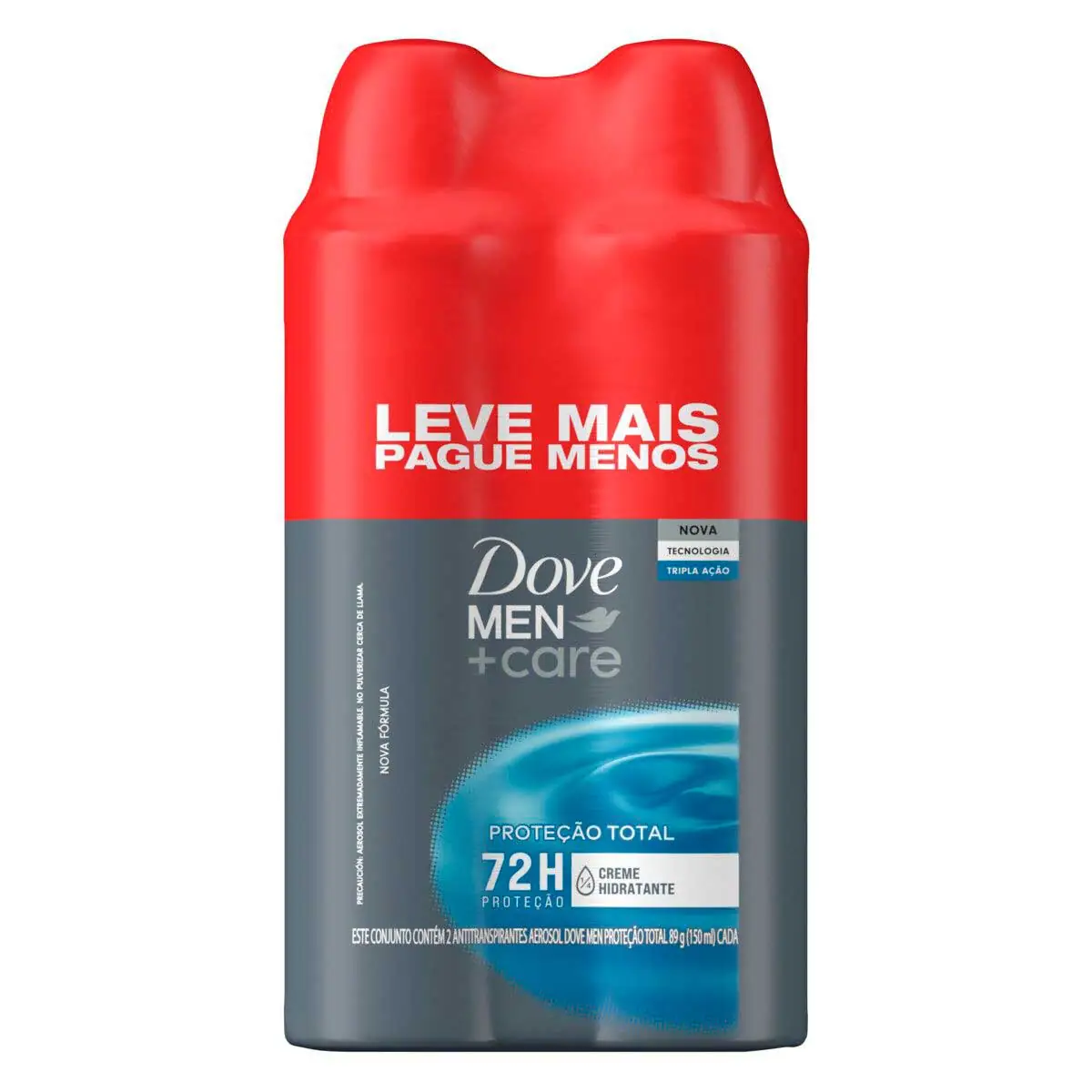 Desodorante Aerosol Dove Men+Care Proteção Total 150ml x 2