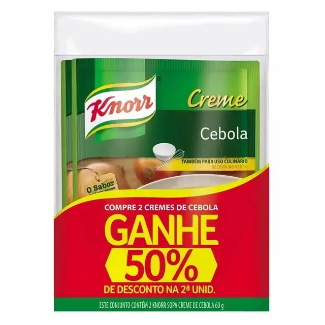 Sopa Knorr 60g Creme Cebola C/2 50 Desc.