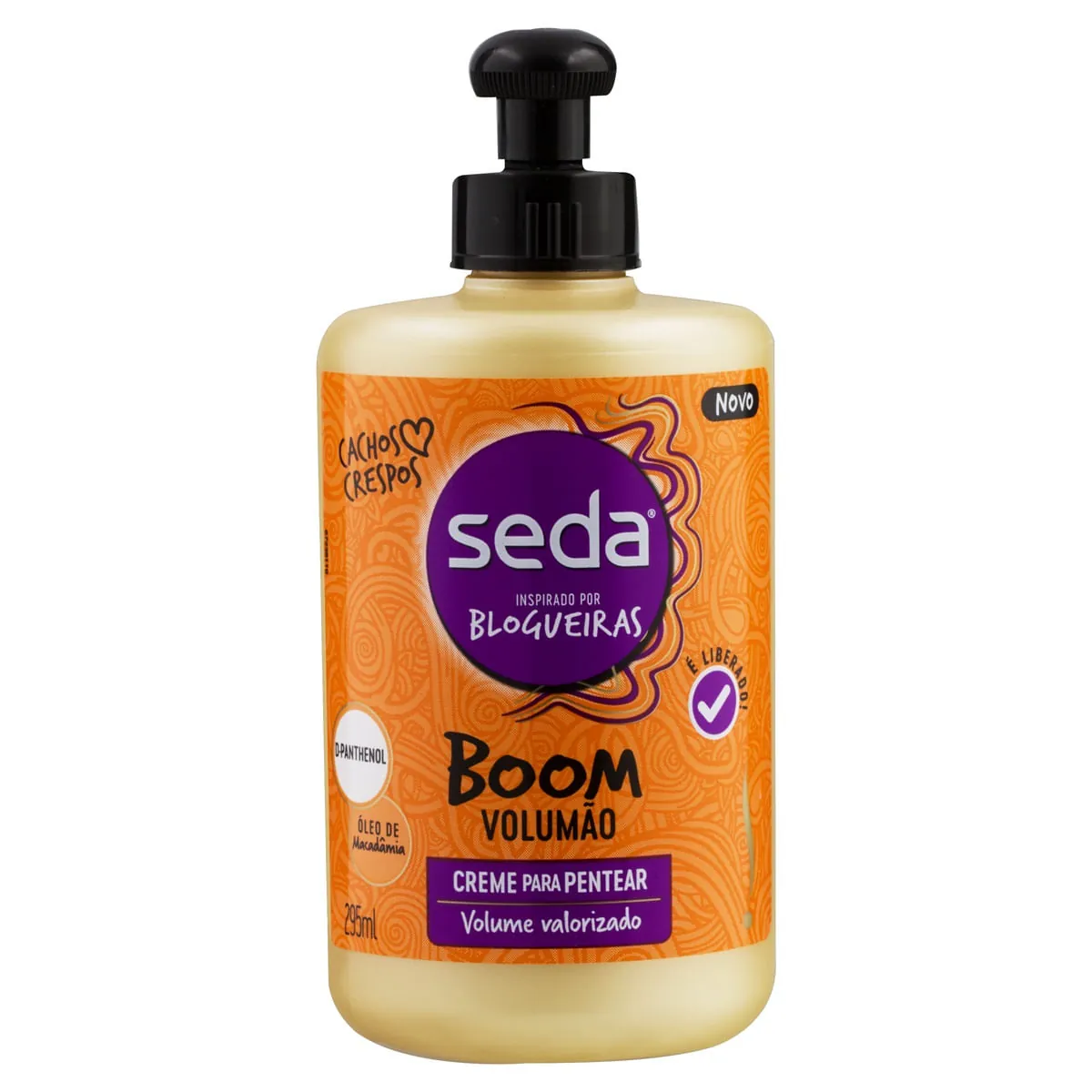 Creme Para Pentear Seda Inspirado Por Blogueiras Boom Volumão Frasco 295ml