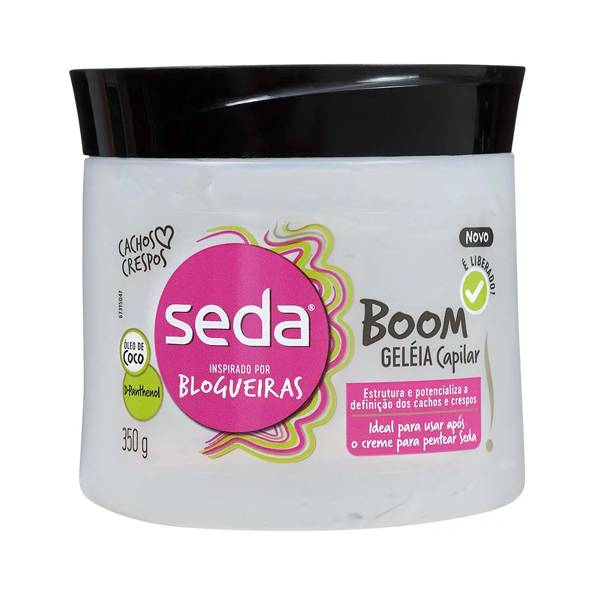 Geleia Capilar Seda Inspirado Por Blogueiras Boom Pote 350g
