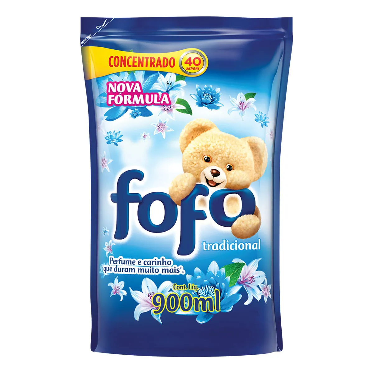 Amaciante Fofo Concentrado Tradicional Refil 900 ml