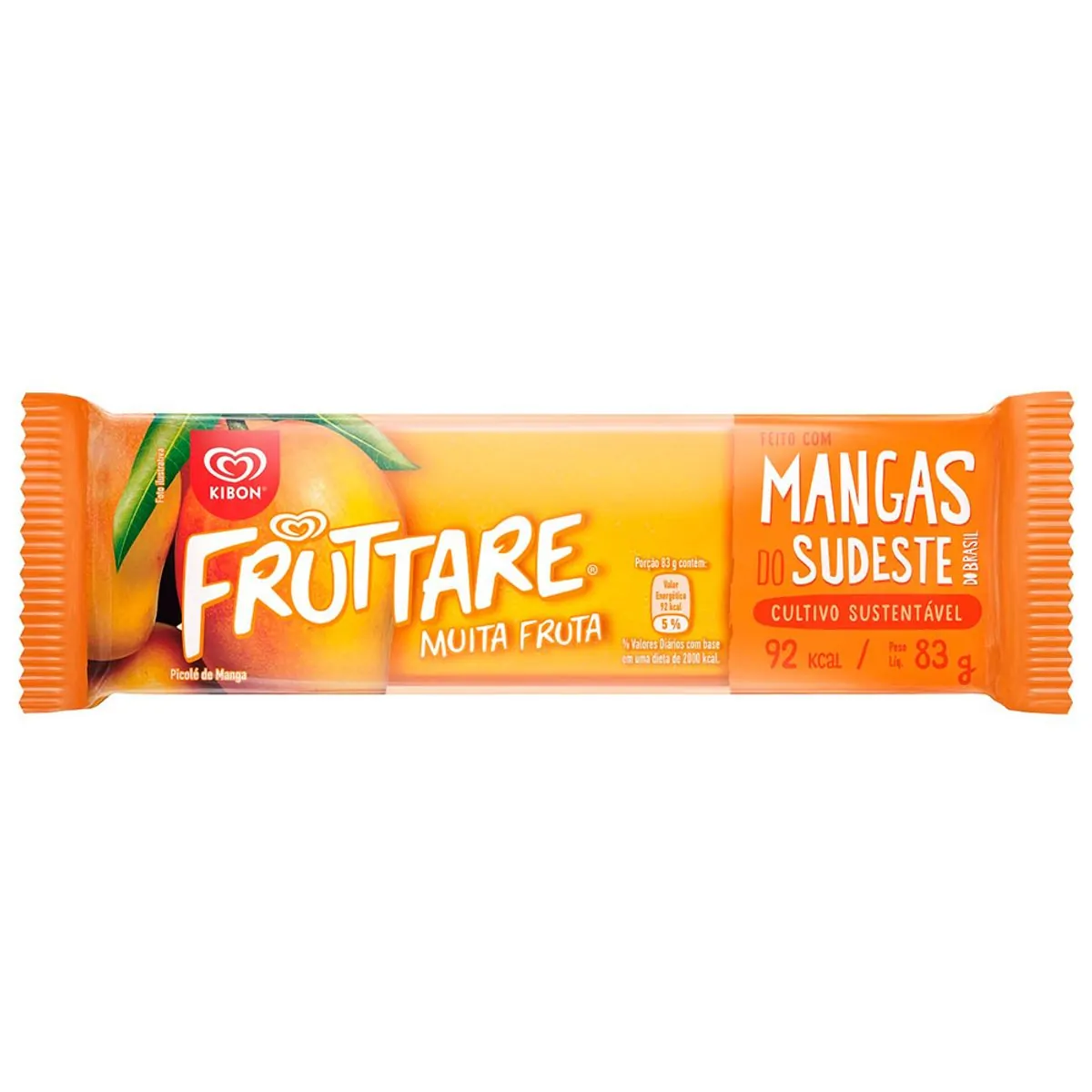 Picolé Manga Kibon Fruttare Pacote 83g