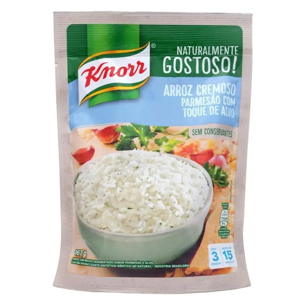 Arroz Crem.knorr 167g Parmesao C/alho