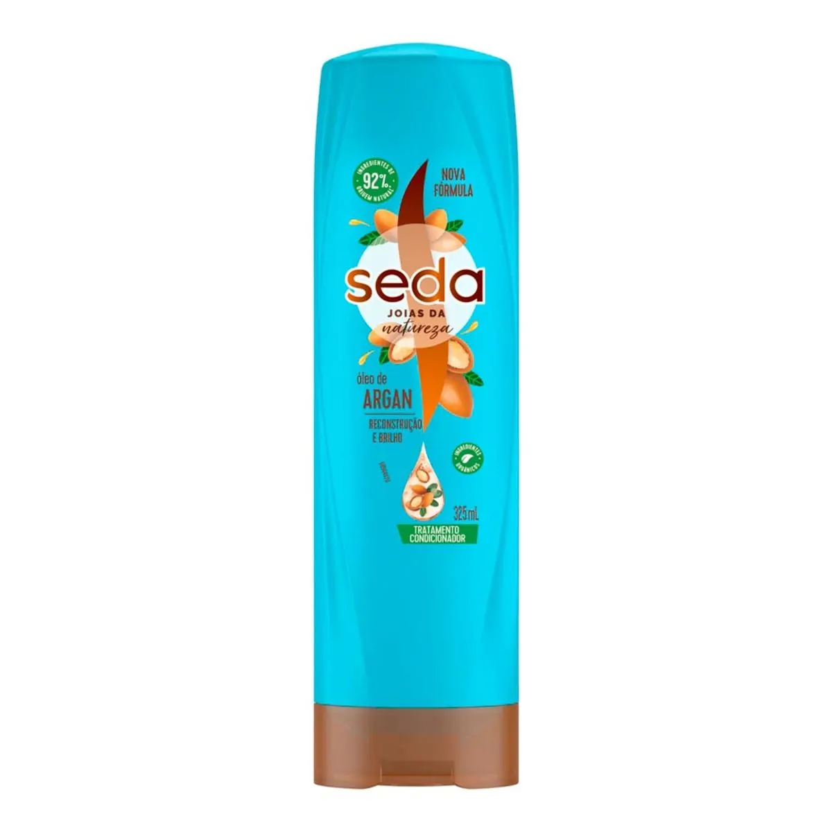 Tratamento Condicionador Seda Joias Da Natureza óleo De Argan Frasco 325ml