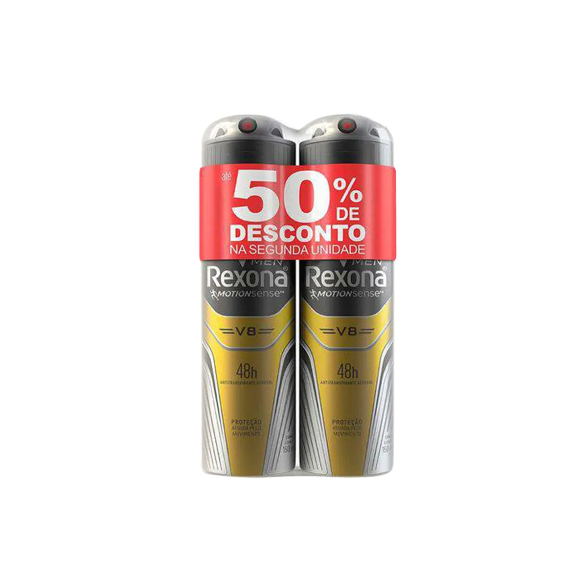 Desodorante Aerosol Rexona Motion Sense V8 Masculino 150ml - Embalagem Promocional