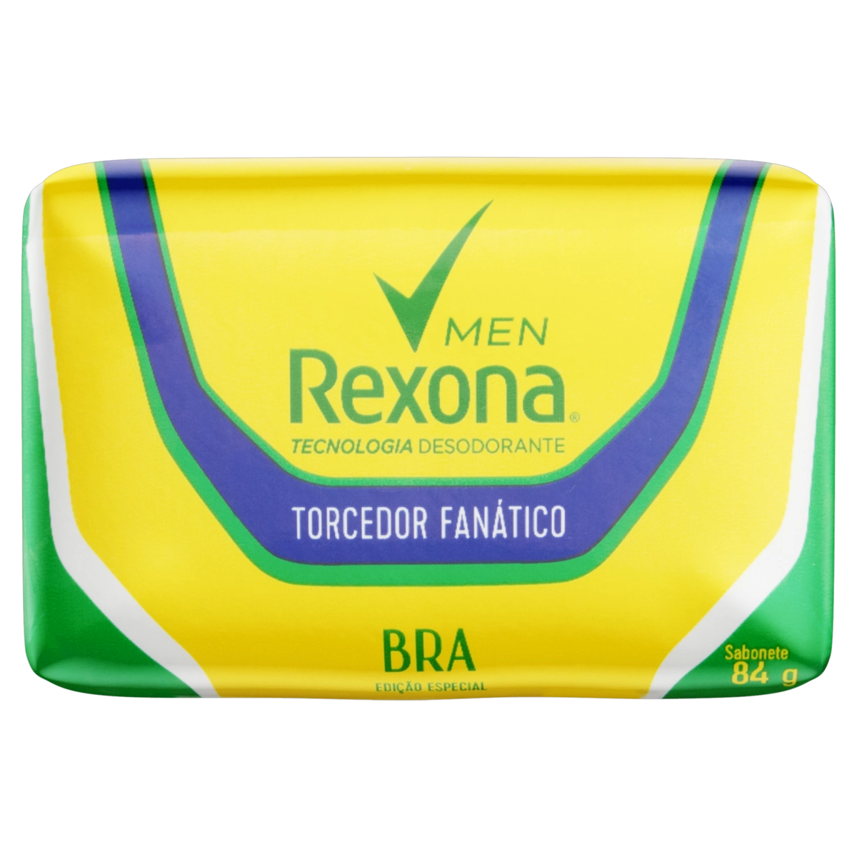 Sabonete Barra Rexona Men Envoltório 84g Edição Especial Torcedor Fanático Bra