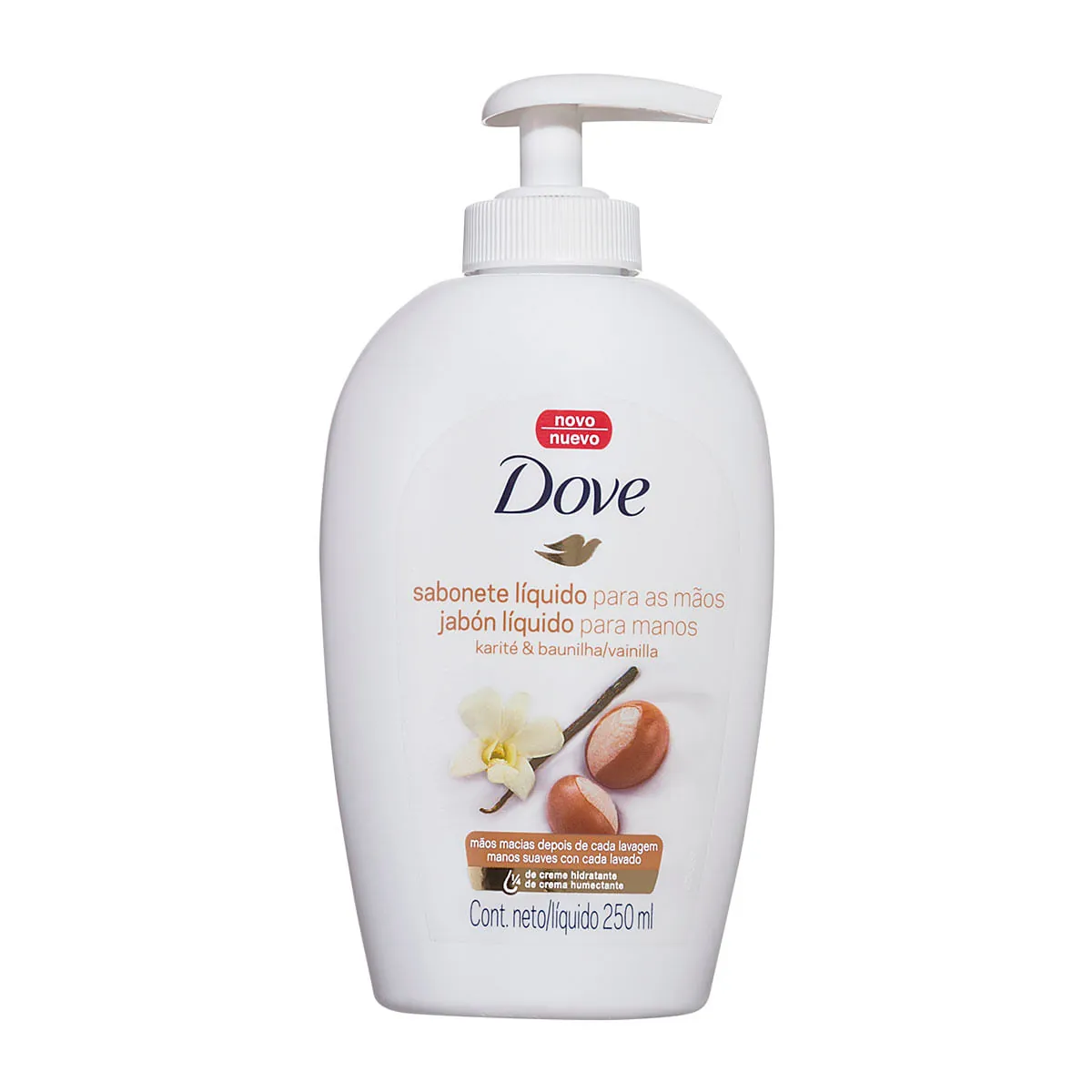 Sabonete Líquido para Mãos Karité & Baunilha DOVE Frasco 250ml