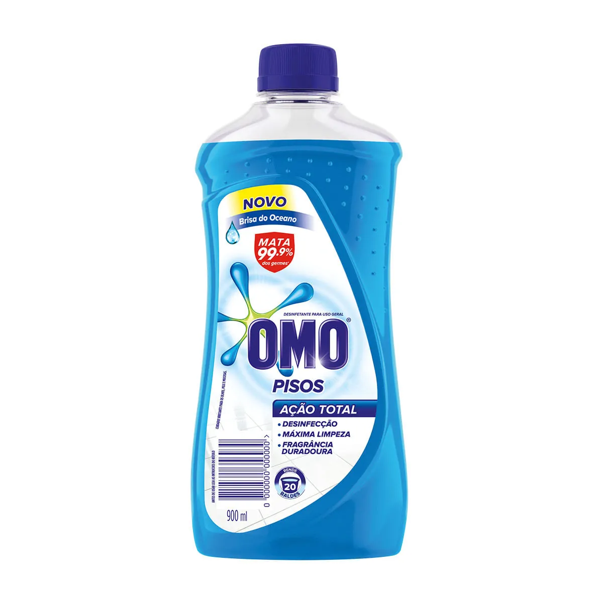 Desinfetante Uso Geral Brisa Do Oceano Omo Pisos Frasco 900ml