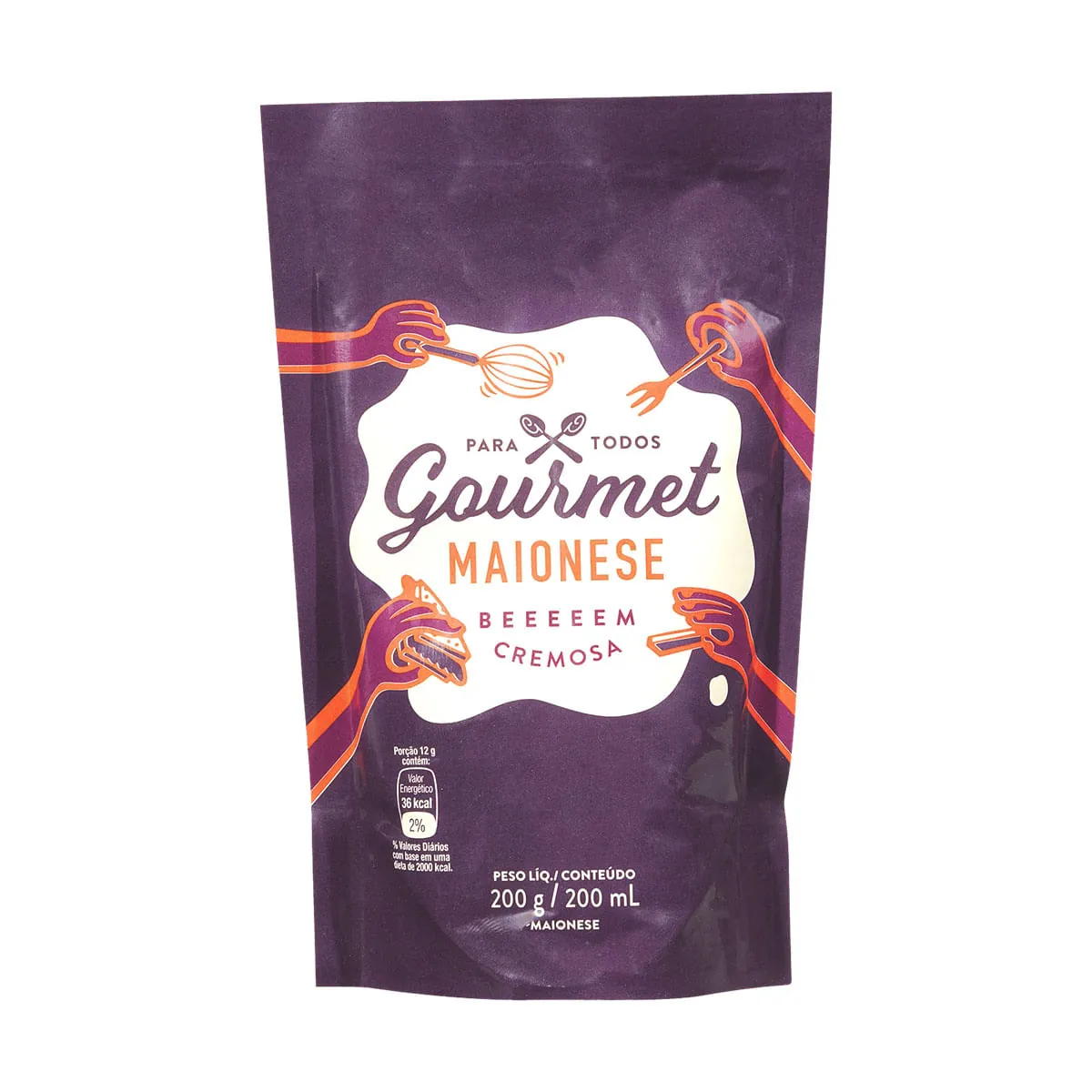Maionese Cremosa Gourmet Sachê 200g