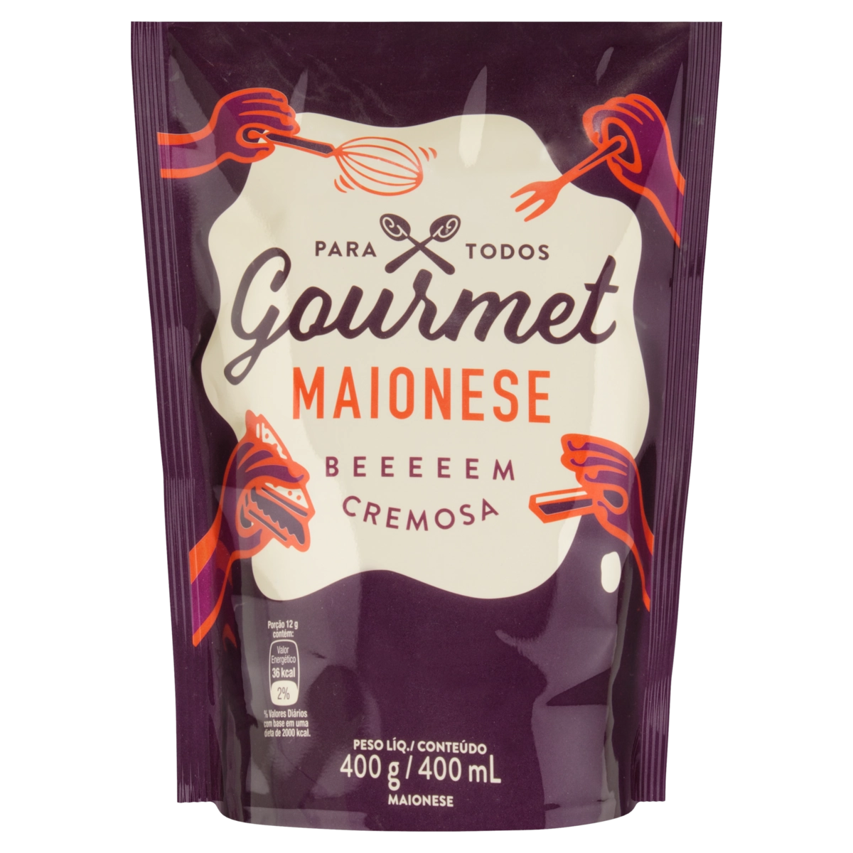 Maionese Cremosa Gourmet Sachê 400g
