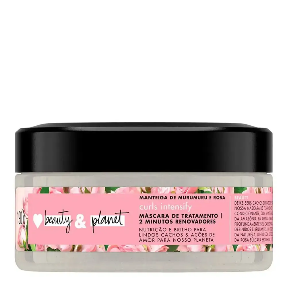 Máscara de Tratamento Love Beauty &amp; Planet Nutrição e Brilho Manteiga de Murumuru 190g