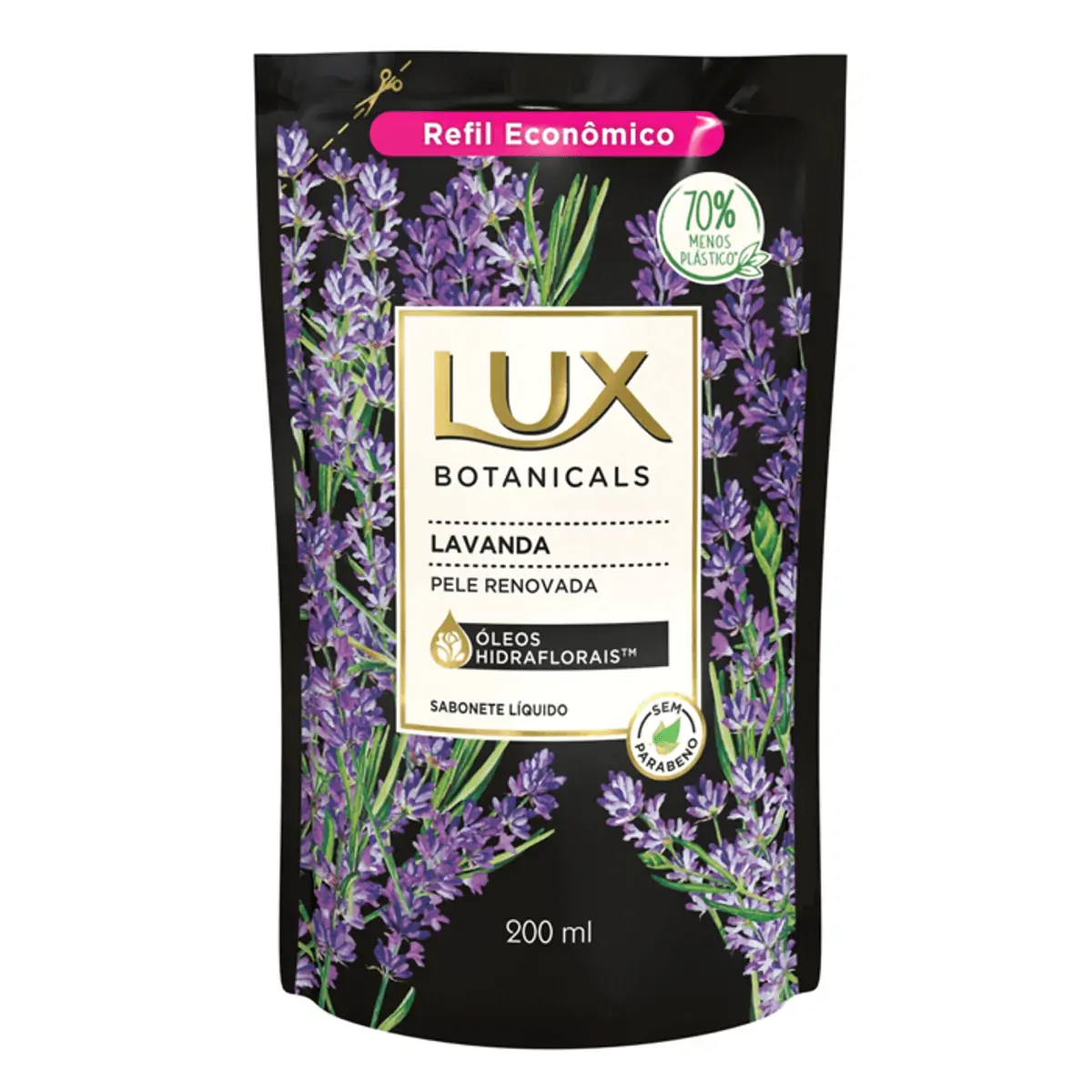 Sabonete Liquido Lux Botanicals Lavanda 200ml Refil