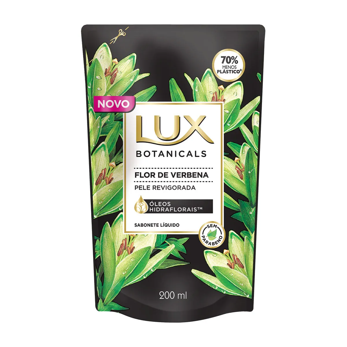 Refil para Sabonete Líquido Corporal Lux Botanicals Flor de Verbena 200ml