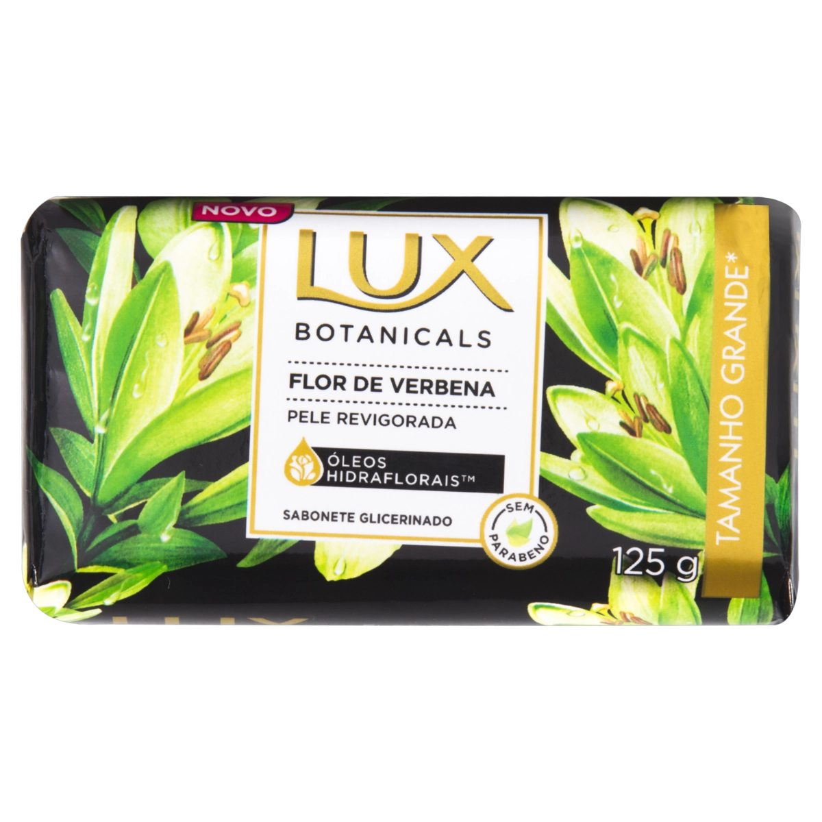 Sabonete Barra Glicerinado Flor De Verbena Lux Botanicals Envoltório 125g