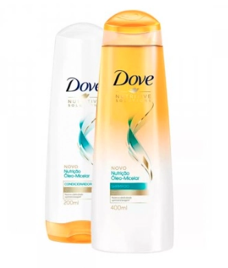 Kit Shampoo + Condicionador DOVE Nutrição Óleo-Micelar 400/200ml