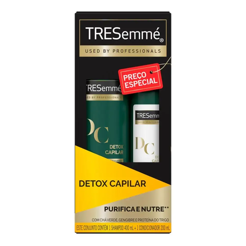 Kit Shampoo 400ml + Condicionador 200ml Detox Capilar Tresemmé