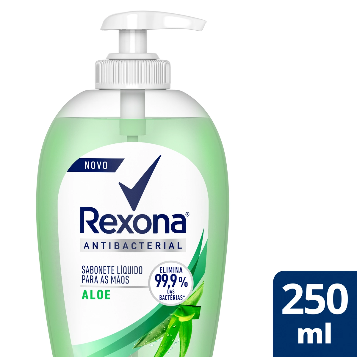 Sabonete Líquido Antibacterial Para As Mãos Aloe Rexona Frasco 250ml