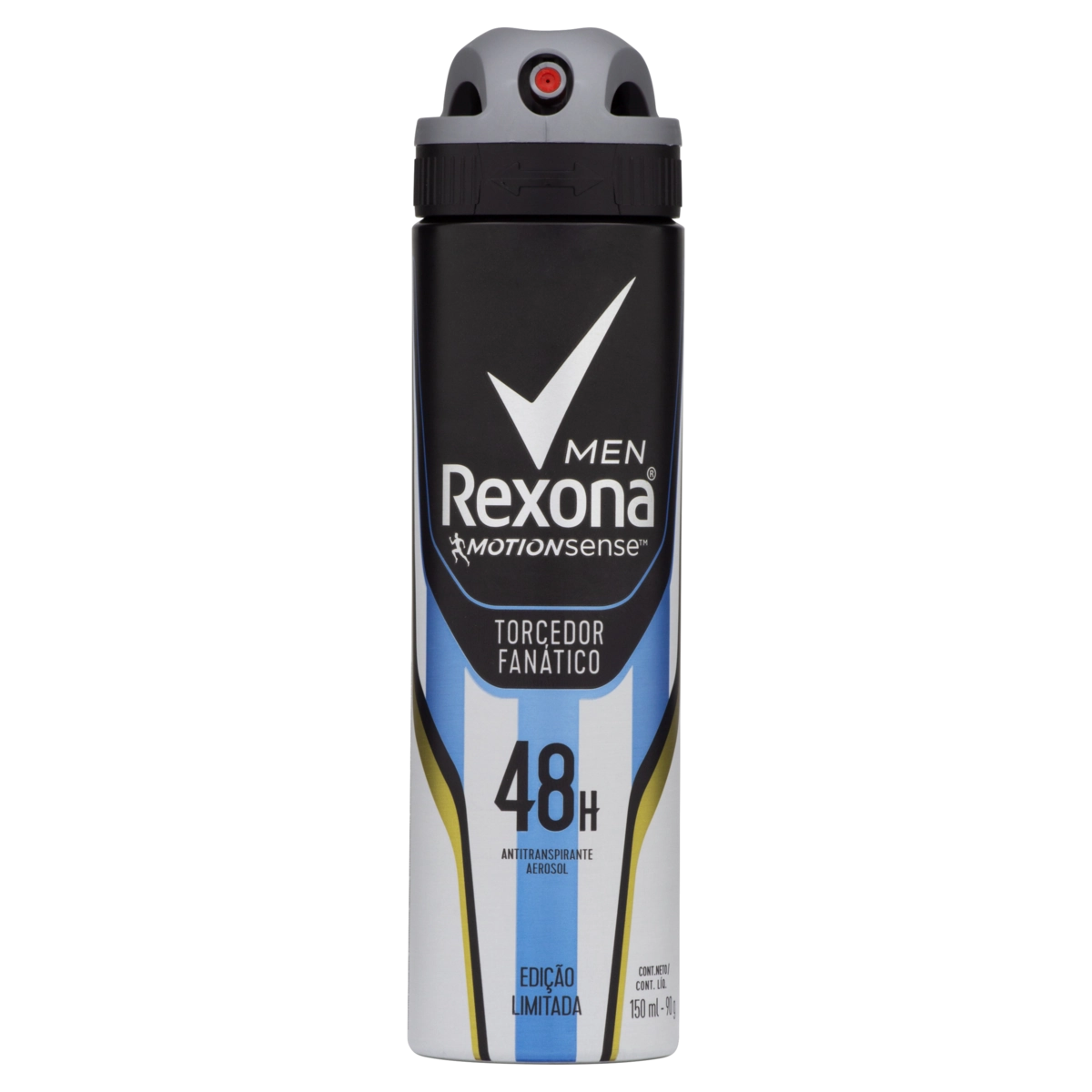 Antitranspirante Aerossol Rexona Men Motionsense 150ml Edição Especial Torcedor Fanático Argentina