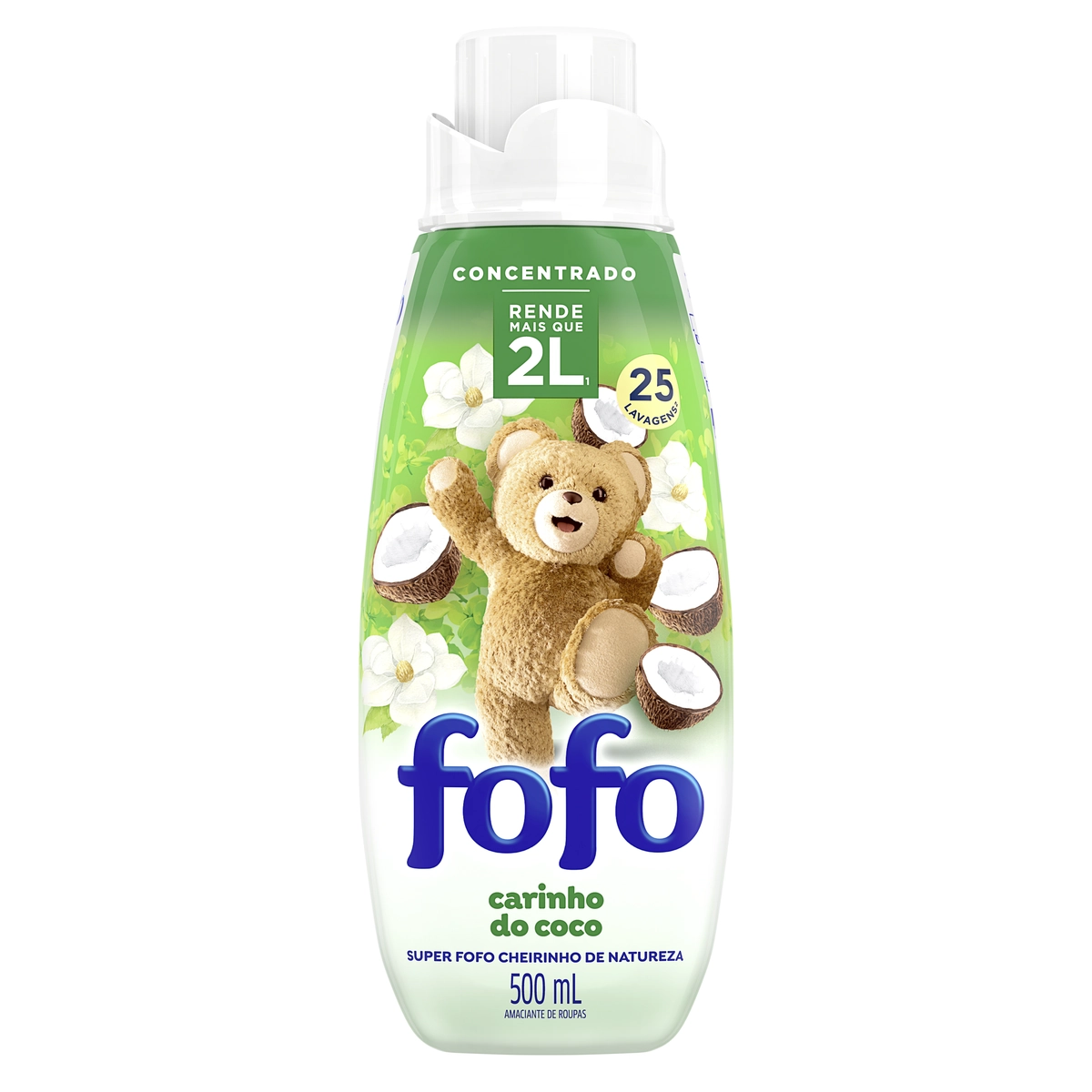 Amaciante De Roupa Concentrado Cheirinho De Natureza Fofo Frasco 500ml