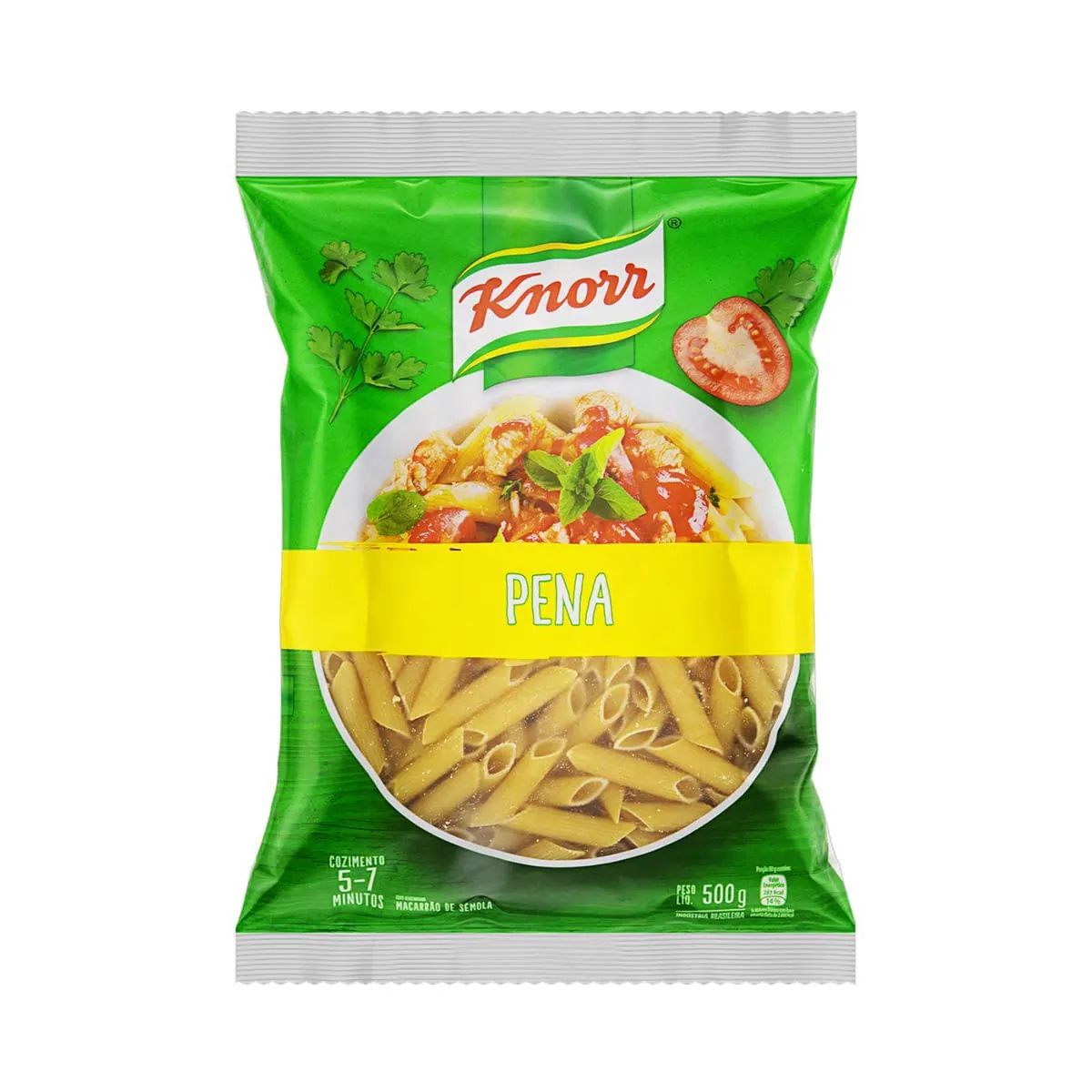 Macarrão De Sêmola Pena Knorr Pacote 500g