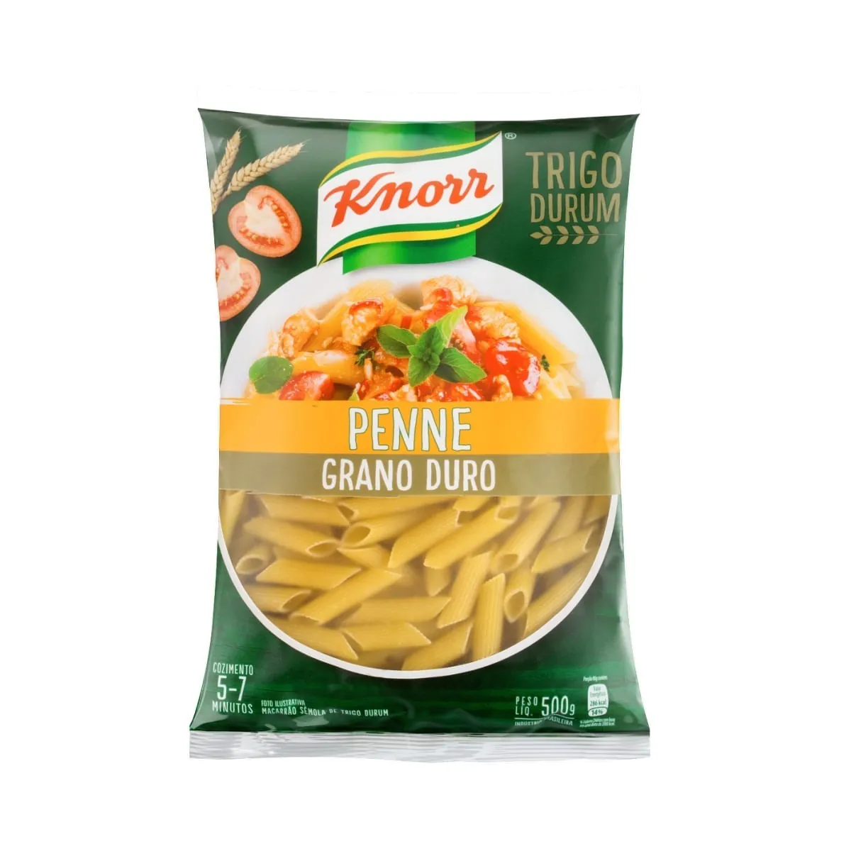 Macarrão De Sêmola Grano Duro Penne Knorr Pacote 500g